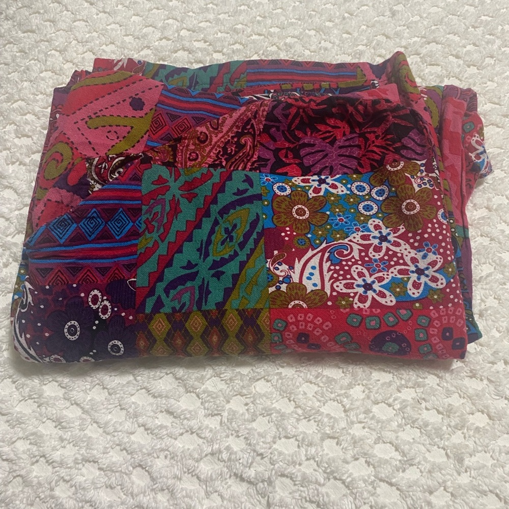 Colorful Patchwork Romper Coverall Style - image 7